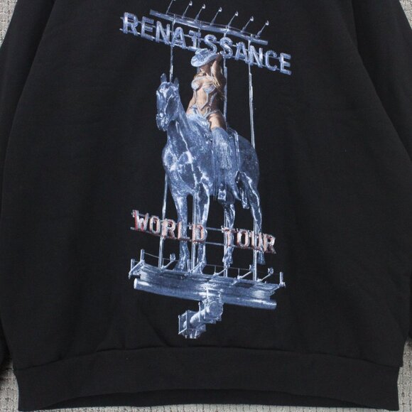 Beyoncé Crewneck Sweatshirt Mens 2XL Black Official Renaissance World Tour Merch - Picture 4 of 9